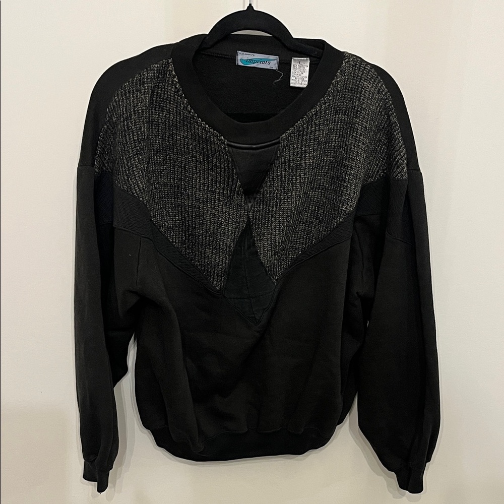 Men's Black Crewneck Sweater